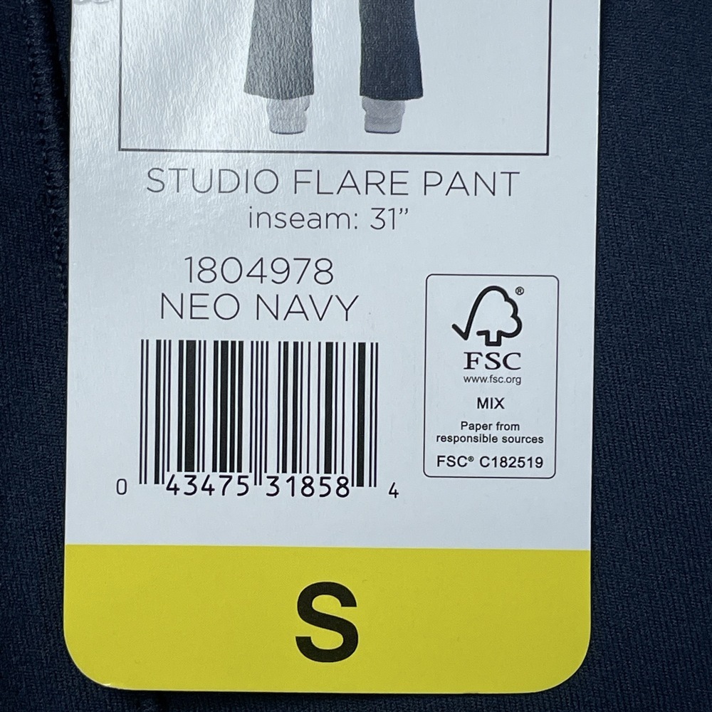 Jockey Women's S Studio Flare Pants Neo Navy H0791 - Picture 9 of 10